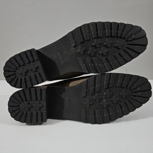 NEW Blondo Sienna Slip On Mule Size 7.5 Dark Taupe Suede Water Resistant Neutral - Picture 10 of 12